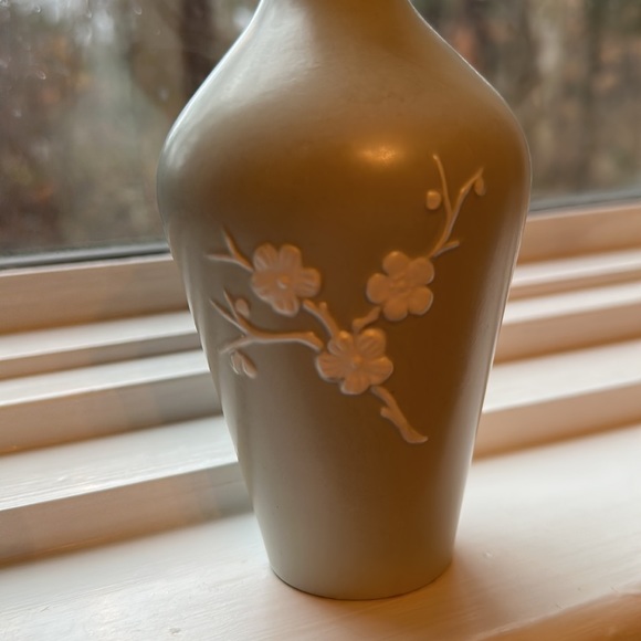 Vintage Spode Cherry Blossom Design Vase Copeland England greenPorcelain - Picture 3 of 8